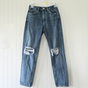 Garage Women's Denim Mom Jeans Distressed Size 0/24